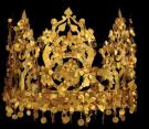 Златна корона, открита при Тилия Тепе, 1 век